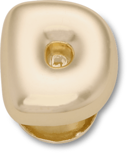 Gold Bubble Letter D