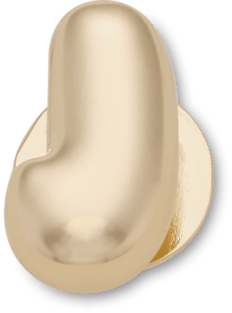 Gold Bubble Letter J