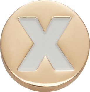 Gold Letter X