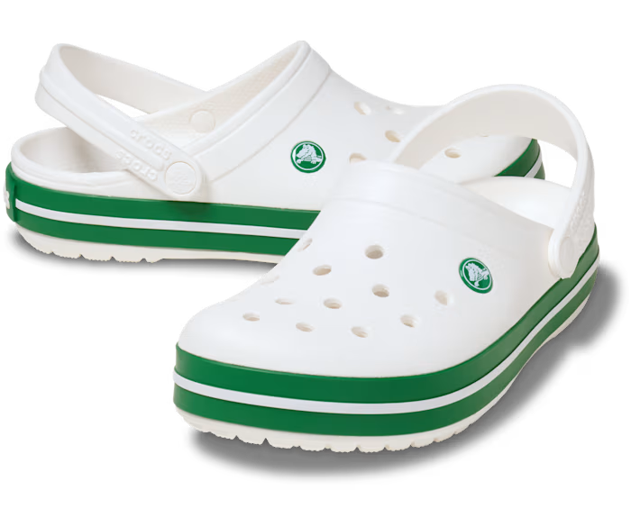crocs-gallery-color:white / green ivy; color:White / Green Ivy; alt:ALT110; file:11016_1WH-ALT110