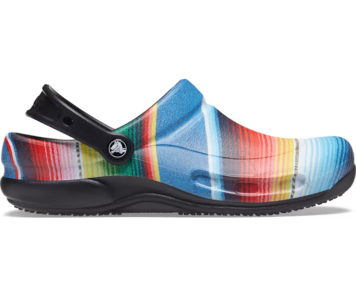 crocs-gallery-color:black / multi stripe; color:Black / Multi Stripe; alt:ALT100; file:204044_0N8-ALT100