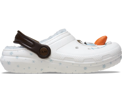 Crocs Kids' Disney Frozen Olaf Lined Classic Clog ALT100