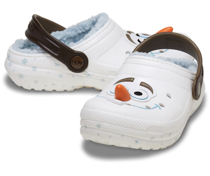 Crocs Kids' Disney Frozen Olaf Lined Classic Clog ALT110