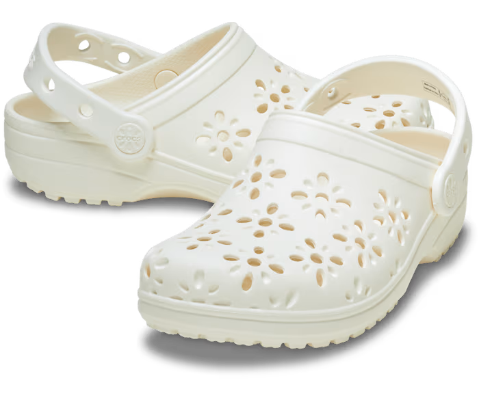 Crocs Kids' Classic Floral Cut-Out Clog ALT110