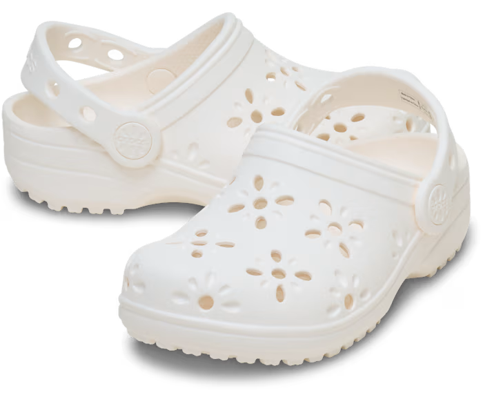 Crocs Toddler Classic Floral Cut-Out Clog ALT110