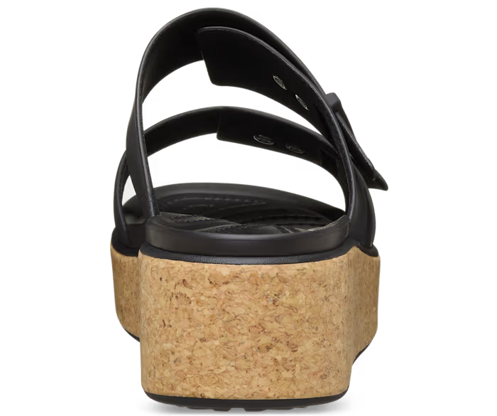 Crocs Brooklyn Buckle Low Wedge Cork Sandal ALT160