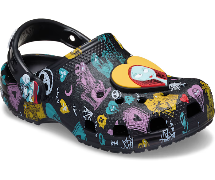 Crocs Toddlers’ Disney Tim Burton's The Nightmare Before Christmas Jack and Sally Classic Clog ALT140