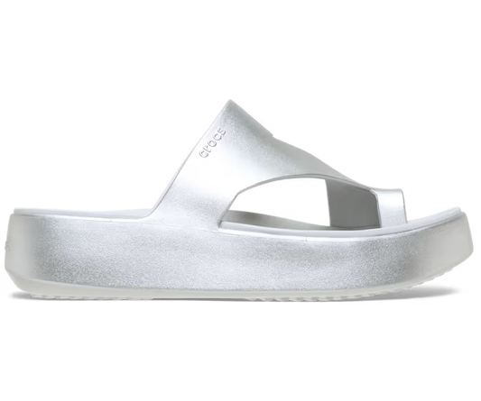 Crocs Getaway Platform Toe Loop Metallic Sandal ALT100