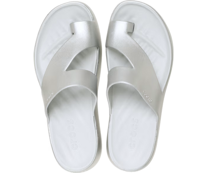 Crocs Getaway Platform Toe Loop Metallic Sandal ALT120