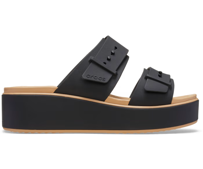 Crocs Brooklyn Buckle Low Wedge Matte Wrap Sandal ALT100