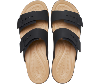 Crocs Brooklyn Buckle Low Wedge Matte Wrap Sandal ALT120