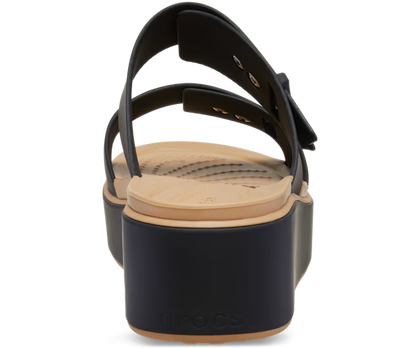 Crocs Brooklyn Buckle Low Wedge Matte Wrap Sandal ALT160