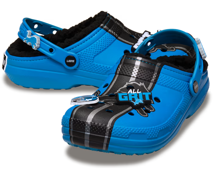 Crocs NFL Detroit Lions Classic Lined Clog ALT110