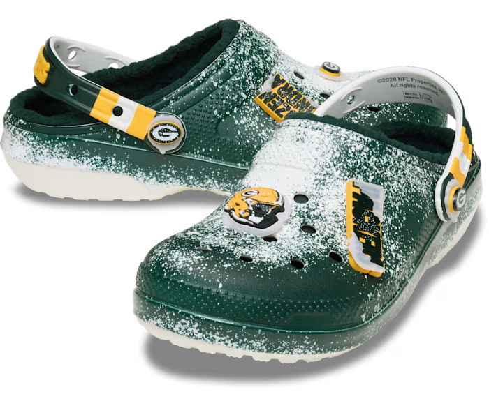 Crocs NFL Green Bay Packers Classic Lined Clog ALT110