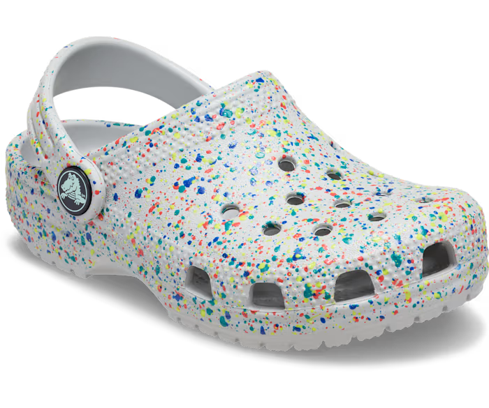 Crocs Kids' Classic Glow Paint Splatter Clog ALT140