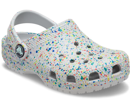 Crocs Kids' Classic Glow Paint Splatter Clog ALT140