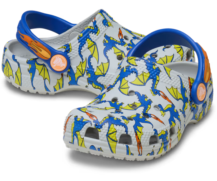 Crocs Toddler Classic Dragon Graphic Clog ALT110