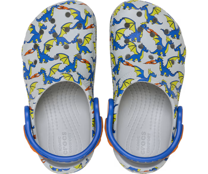 Crocs Toddler Classic Dragon Graphic Clog ALT120