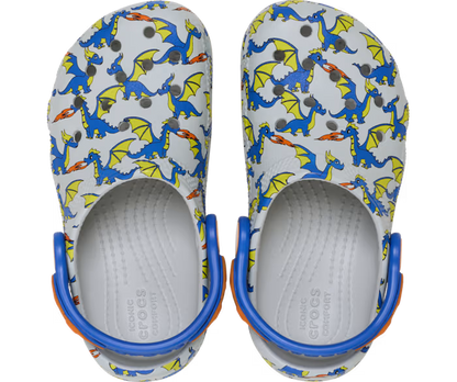 Crocs Toddler Classic Dragon Graphic Clog ALT120
