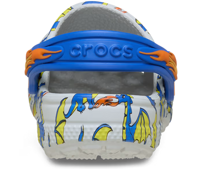 Crocs Toddler Classic Dragon Graphic Clog ALT160
