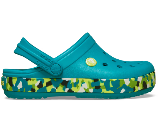 Crocs Kids' Crocband Glow Confetti Band Clog ALT100