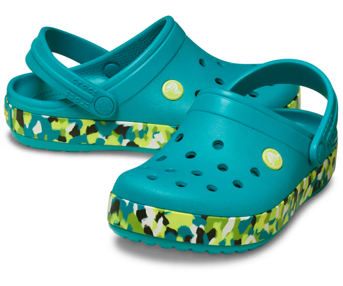 Crocs Kids' Crocband Glow Confetti Band Clog ALT110