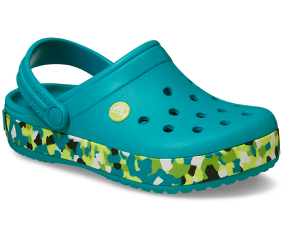 Crocs Kids' Crocband Glow Confetti Band Clog ALT140
