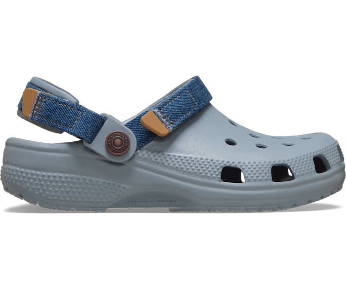 Crocs Kids' Classic Denim Adjustable Backstrap Clog ALT100