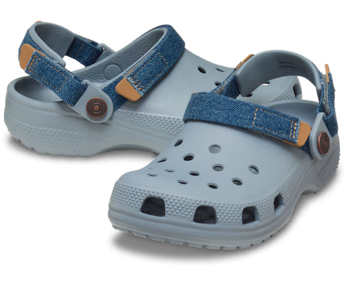 Crocs Kids' Classic Denim Adjustable Backstrap Clog ALT110