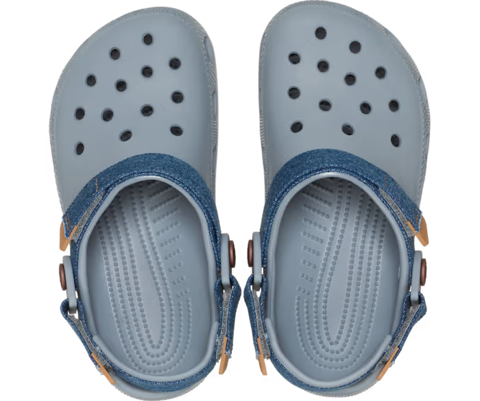 Crocs Kids' Classic Denim Adjustable Backstrap Clog ALT120