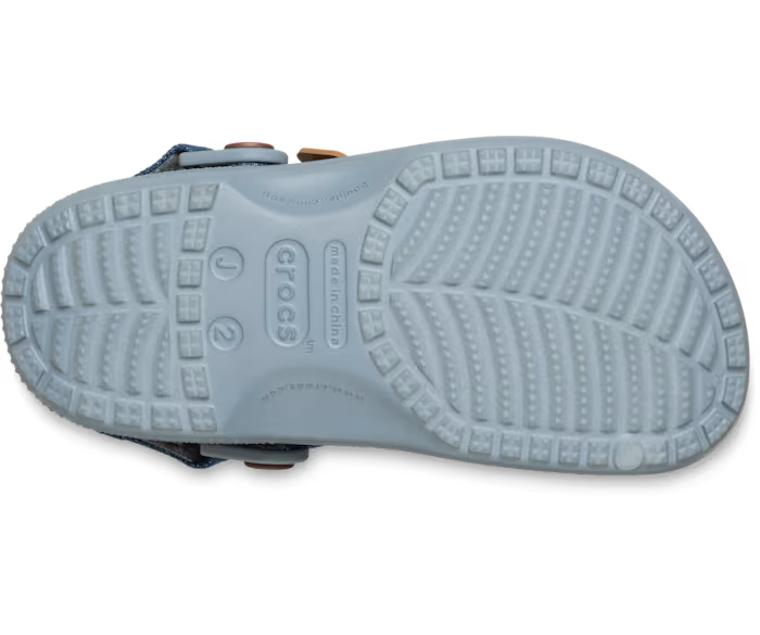 Crocs Kids' Classic Denim Adjustable Backstrap Clog ALT130