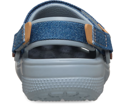 Crocs Kids' Classic Denim Adjustable Backstrap Clog ALT160