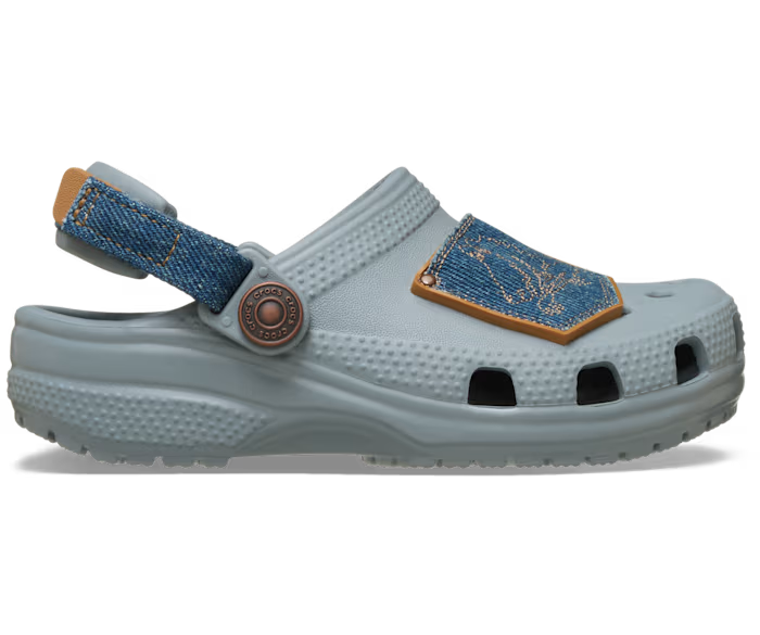 Crocs Toddler Classic Denim Adjustable Backstrap Clog ALT100
