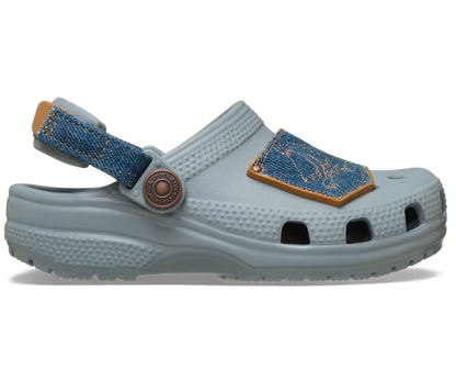 Crocs Toddler Classic Denim Adjustable Backstrap Clog ALT100