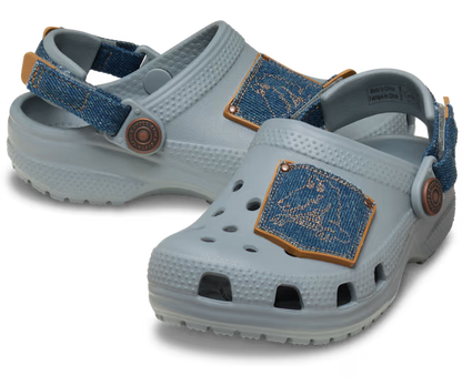 Crocs Toddler Classic Denim Adjustable Backstrap Clog ALT110