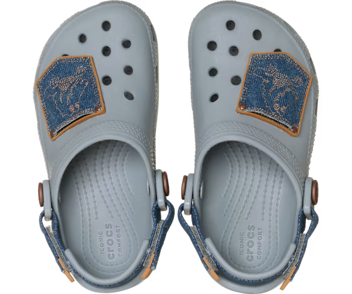 Crocs Toddler Classic Denim Adjustable Backstrap Clog ALT120
