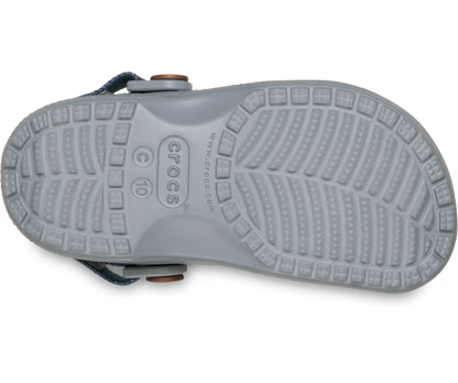 Crocs Toddler Classic Denim Adjustable Backstrap Clog ALT130