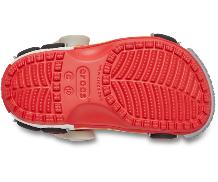 Crocs Toddler Classic IAM Fire Truck Lights Backstrap Clog ALT130