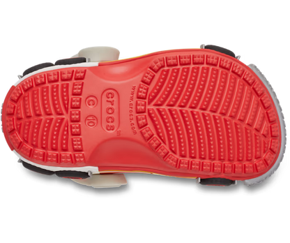 Crocs Toddler Classic IAM Fire Truck Lights Backstrap Clog ALT130