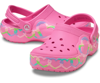 Crocs Kids' Classic Heart Lights Clog ALT110