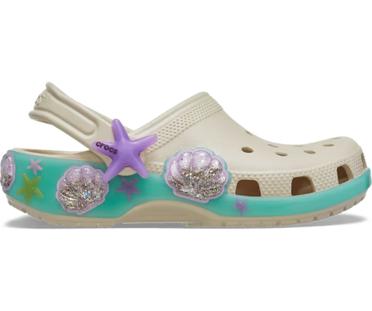 Crocs Kids' Classic Sea Sparkle Shaker Clog ALT100