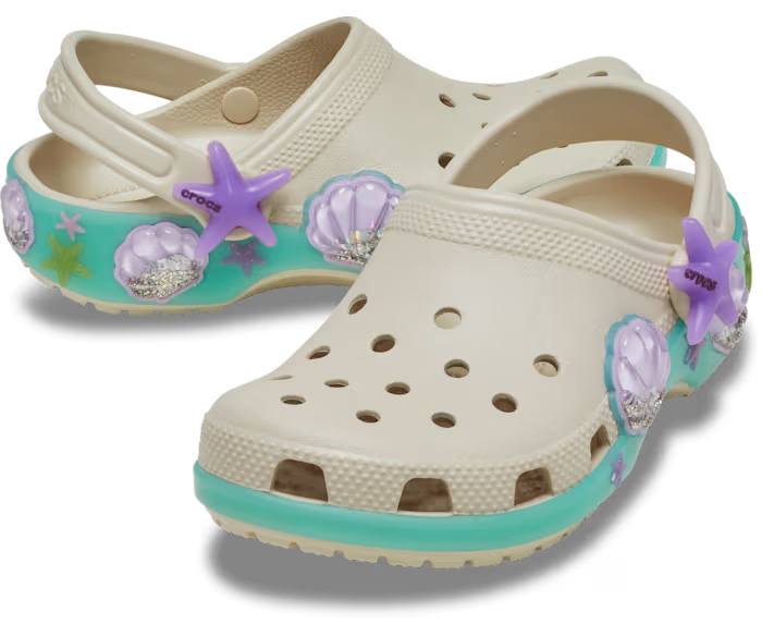 Crocs Kids' Classic Sea Sparkle Shaker Clog ALT110