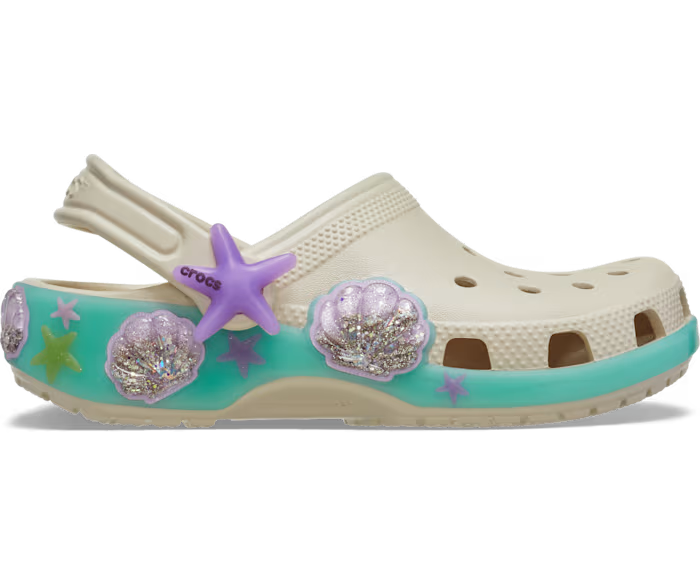 Crocs Toddler Classic Sea Sparkle Shaker Clog ALT100