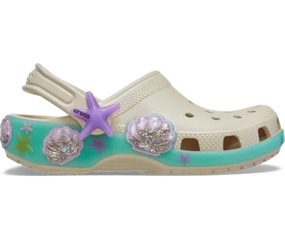 Crocs Toddler Classic Sea Sparkle Shaker Clog ALT100