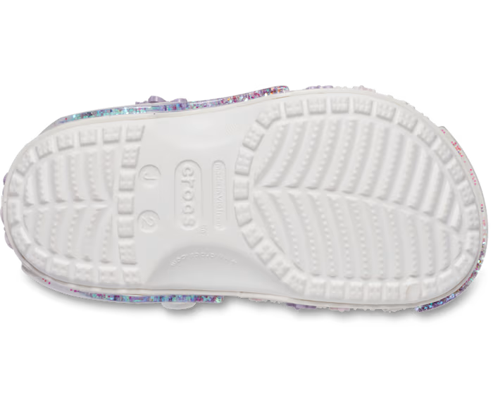 Crocs Kids' Classic Butterfly Sparkle Shaker Clog ALT130