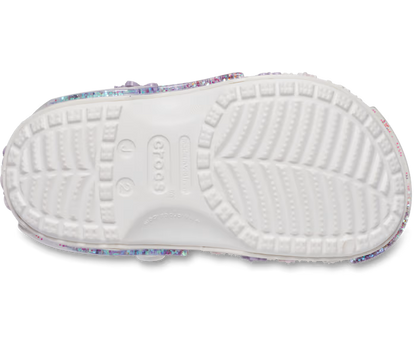 Crocs Kids' Classic Butterfly Sparkle Shaker Clog ALT130
