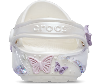 Crocs Toddler Classic Butterfly Sparkle Shaker Clog ALT160