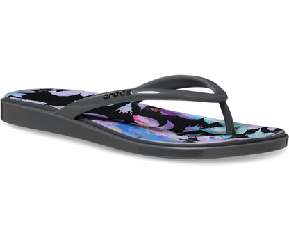 Crocs Miami Round Toe Dark Floral Flip ALT140