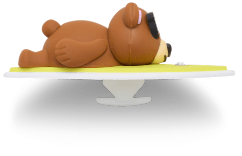 New 3D Surfing Bear