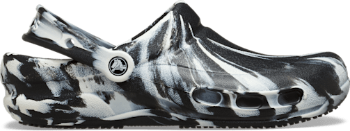 Bistro Marbled Work Clog - Black / White